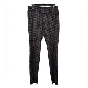 New‎ Directions Stretch Slim Pull On Pants Leggings Black White Size 10